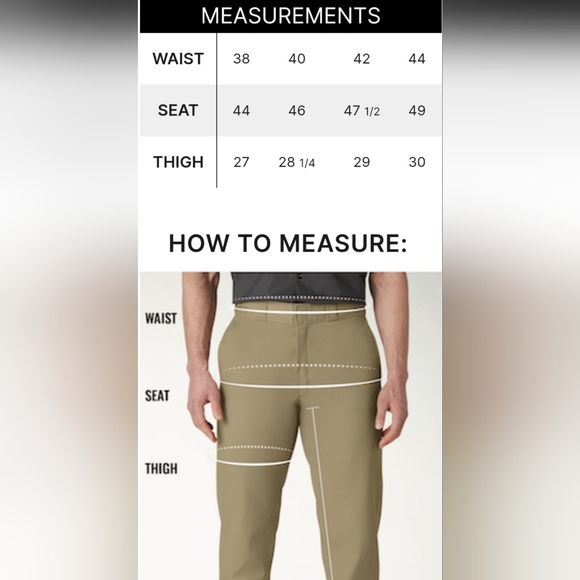 Dickies Cargo Shorts Performance System Quick Dry - Picture 3 of 3
